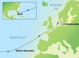 12-Day Transatlantic from Copenhagen