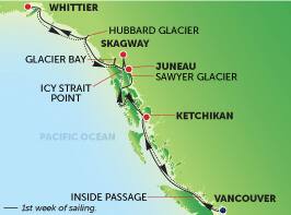 14-Day Alaska from Vancouver (Combined Itinerary)