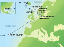 24-Day Norway, Iceland, Faroe Islands & Transatlantic (Combined Itinerary)
