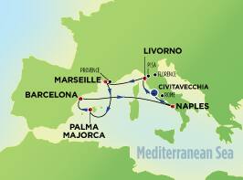 7-Day Western Mediterranean from Rome (Civitavecchia)