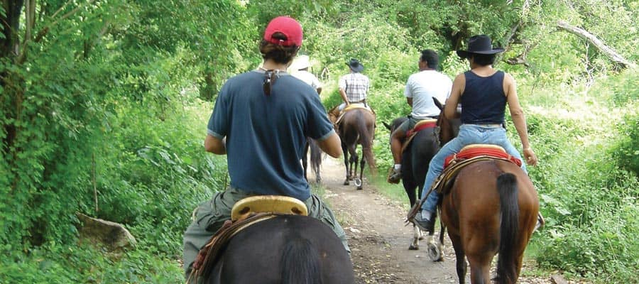 Horseback riding on your Mexican Riviera cruise