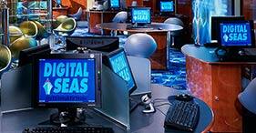 Norwegian Dawn cruise ship Internet Café and business center.