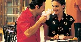 Norwegian Dawn cruise ship Java Café with specialty coffee and tea.