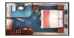 Norwegian Dawn cruise ship Oceanview Stateroom floorplan.