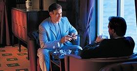 Norwegian Dawn cruise ship Havana Club cigar room.