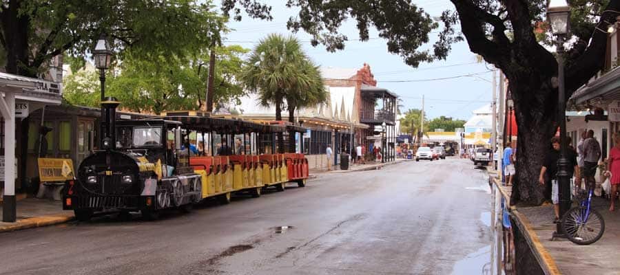 Travel by trolley when you cruise to Key West