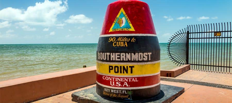 Travel to the Southernmost Point in the US on your Caribbean Cruise