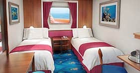Norwegian Pearl cruise ship Obstructed Oceanview Stateroom with picture window o