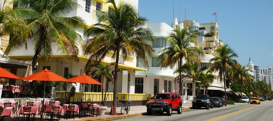 See art deco architecture on your Miami cruise