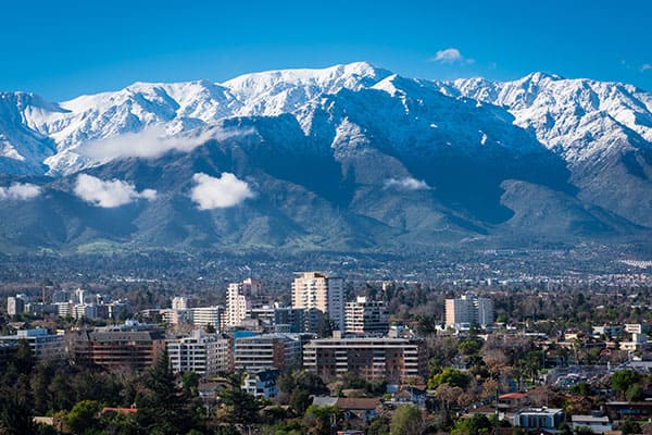 Andes Mountain in Santiago Chile