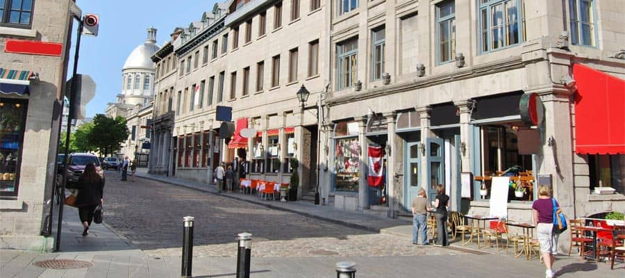 Downtown Old Montreal Streets on your Canada cruise