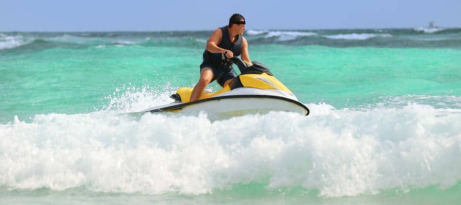 Jet Skiing on your Caribbean cruise