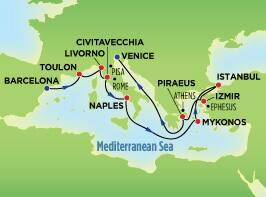 12-Day Grand Mediterranean, Barcelona to Venice