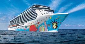 Norwegian Breakaway Cruise Ship side view