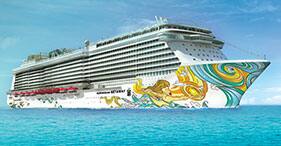 Norwegian Getaway Cruise Ship side view