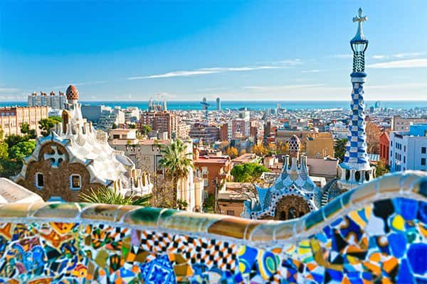 Beautiful view of Barcelona