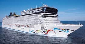 Norwegian Epic Cruise Ship full ship view
