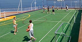 Norwegian Gem cruise ship Basketball and Tennis court.