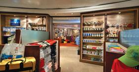 Norwegian Star cruise ship The Galleria Shops offering a wide selection of brand