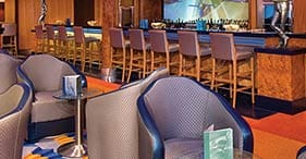 Norwegian Pearl cruise ship Shaker Martini & Cocktails Bar with Art Deco theme.