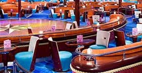 Norwegian Pearl cruise ship Spinnaker Lounge with dance floor.
