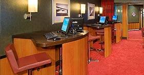 Pride of America cruise ship Internet Center with computer and internet access.