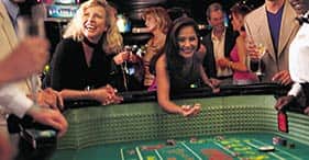 Norwegian Sky cruise ship Sky Club Casino with a variety of games.