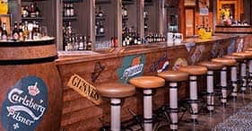 Norwegian Spirit cruise ship Shanghai Bar is a sports bar with an Asian theme.