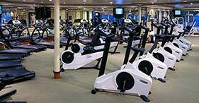 Norwegian Star cruise ship Barong Fitness Center with class from 6am to 11pm.