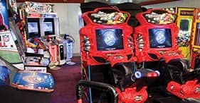 Norwegian Sun cruise ship Video Zone with a variety of arcade games.