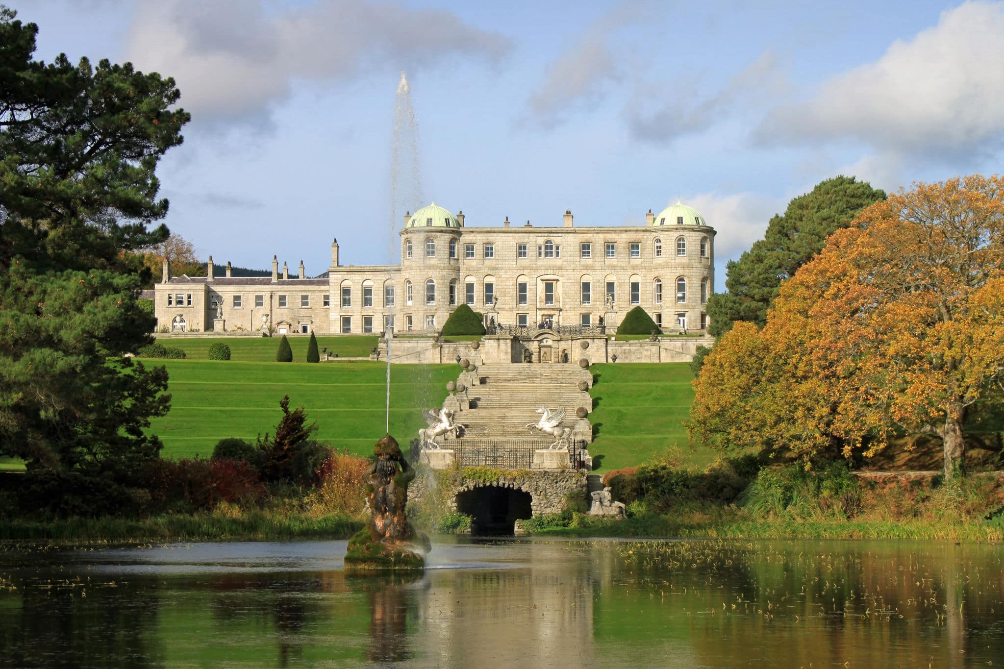 Powerscourt House is one of the most beautiful country estates in Ireland. Situated in the mountains of Wicklow.