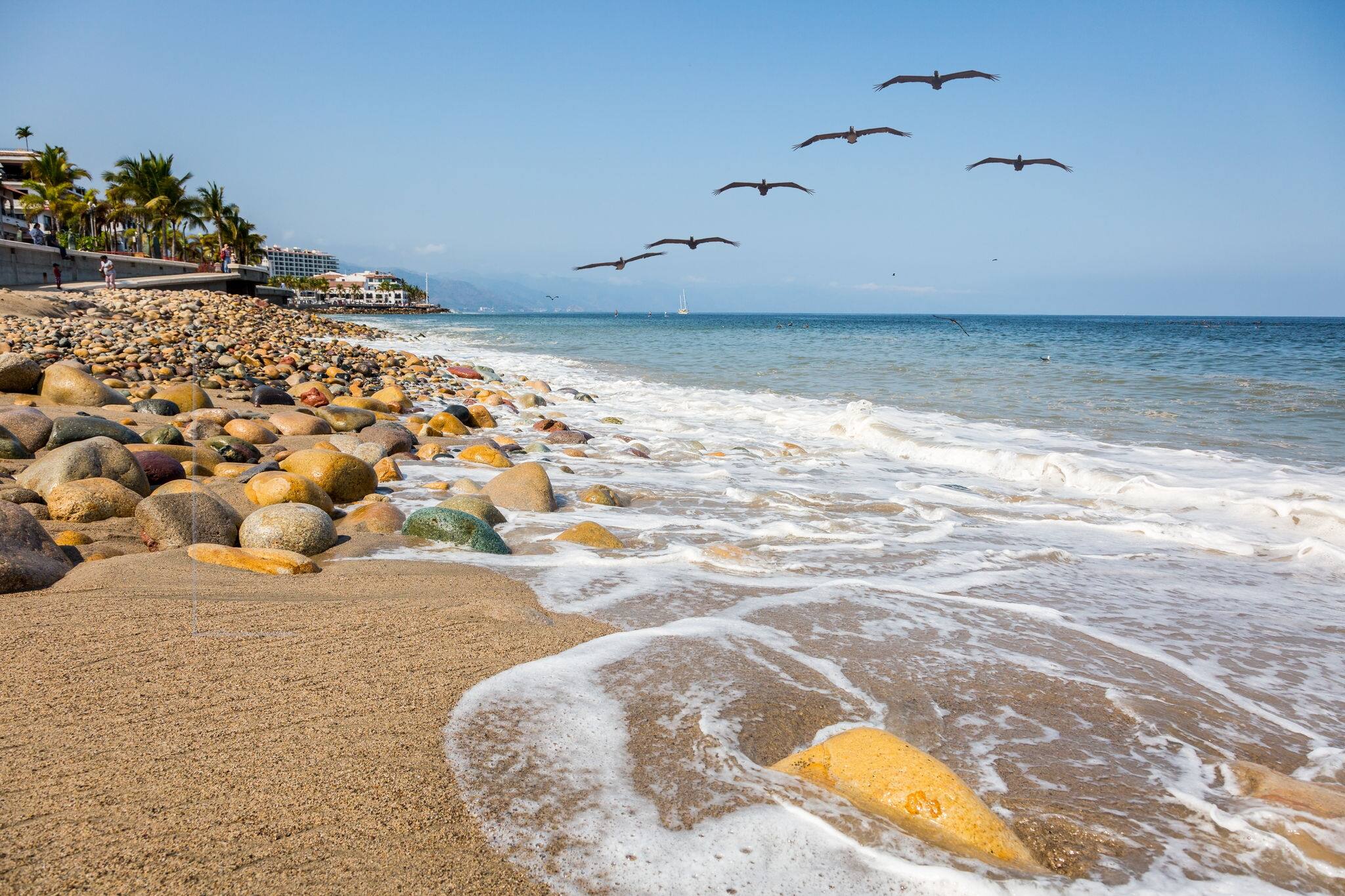 A beach at Puerto Vallarta in Mexico