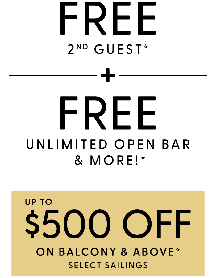 50% OFF All Cruises