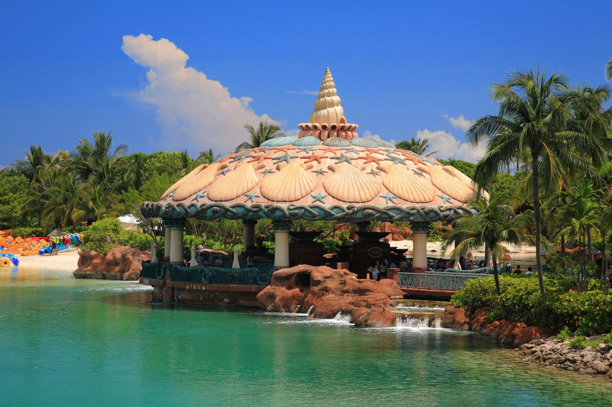 Atlantis Hotel on Paradise Island in Nassau,Bahamas.