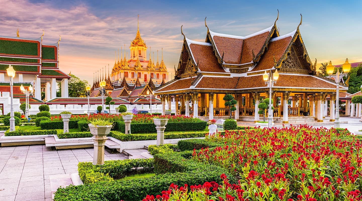 Wat Ratchanatdaram Temple in Bangkok, Thailand.