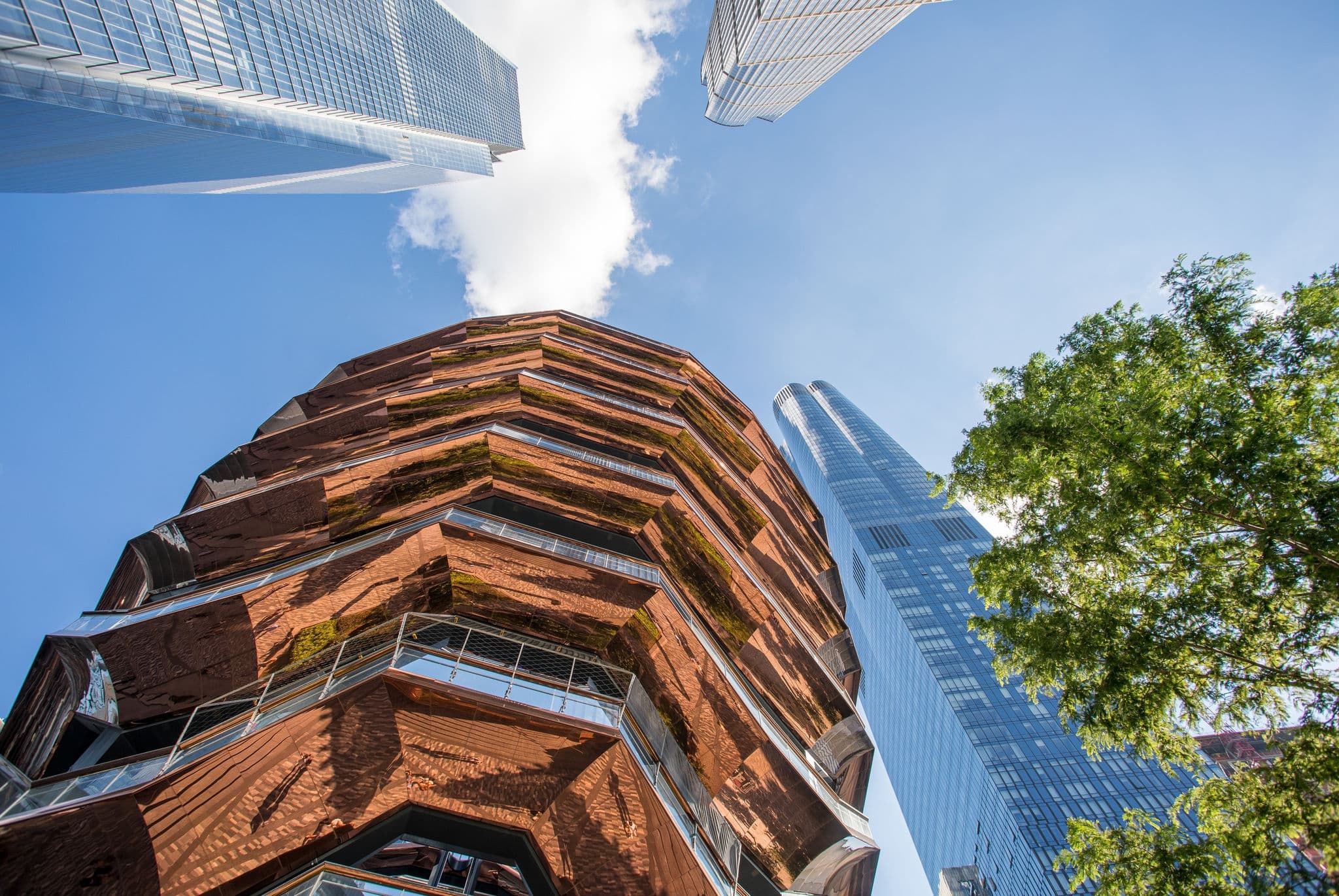 landmarks in summer Ney York, NY, USA