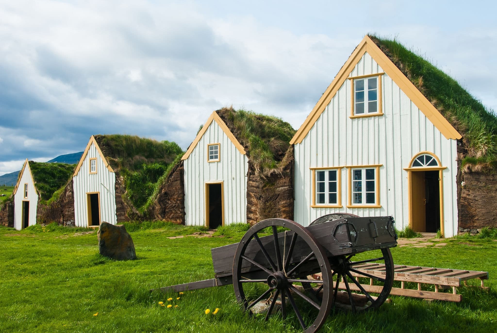 Glaumbær, Old turf house, in north Iceland 