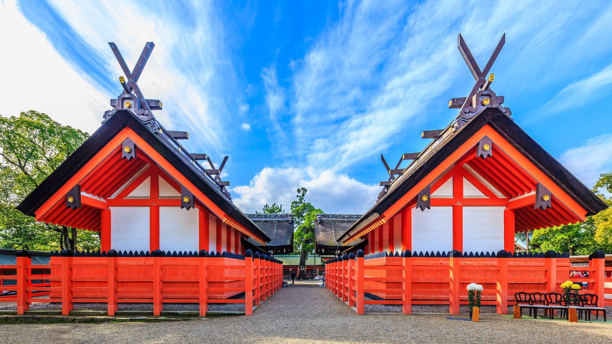 Sumiyoshi Grand Shrine or Sumiyoshi Taisha in osaka city, Kansai, Osaka, Japan.