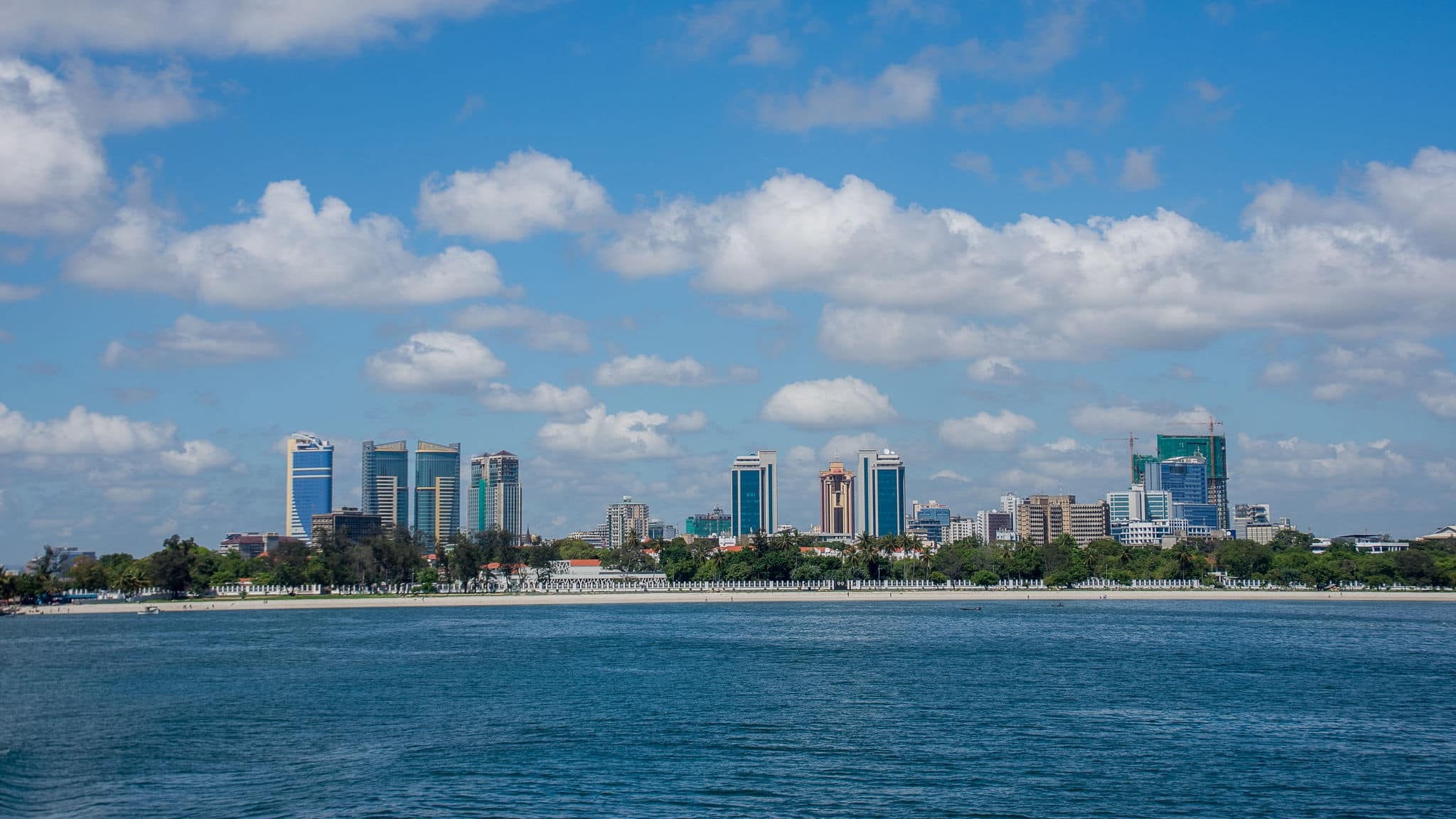 Dar es Salaam City view from the ocean