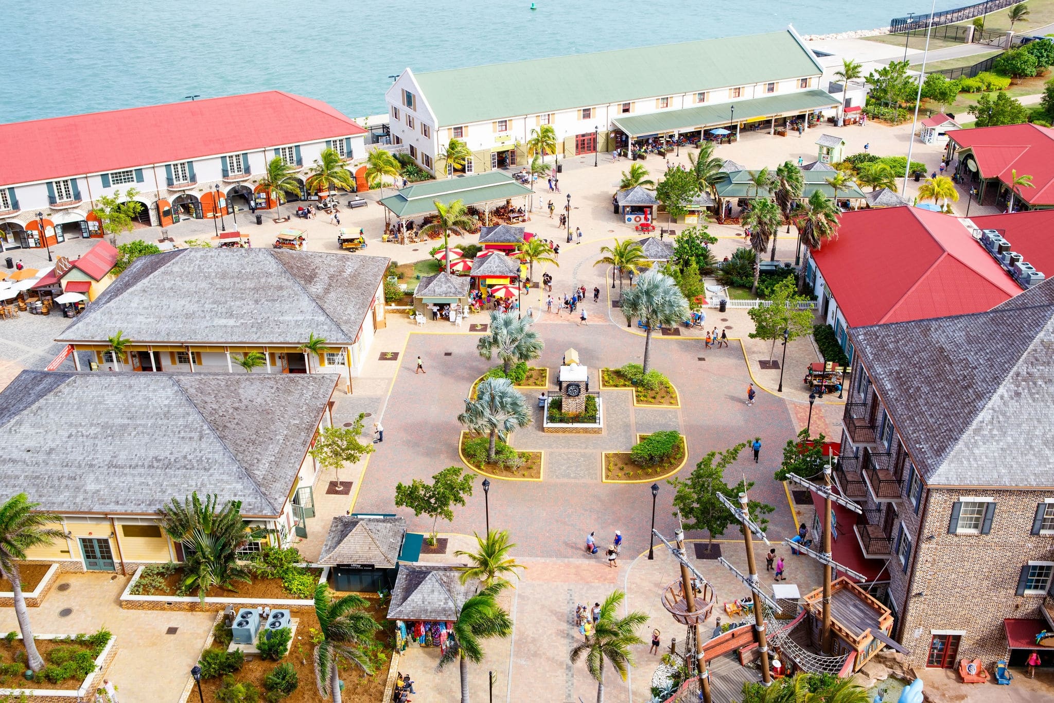 Falmouth port in Jamaica island, the Caribbeans