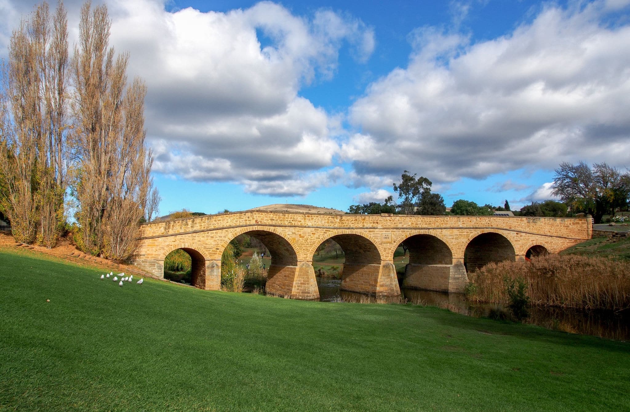 Richmond Bridge is a heritage listed arch bridge located on the B31 ("Convict Trail") in Richmond, 25 kilometres (15.5 mi) north of Hobart in Tasmania, Australia