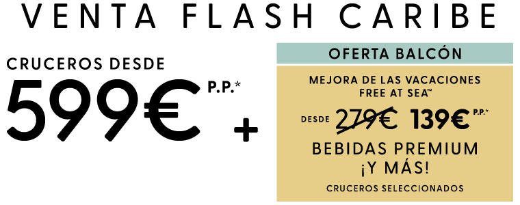 50 % de DESCUENTO en todos los cruceros