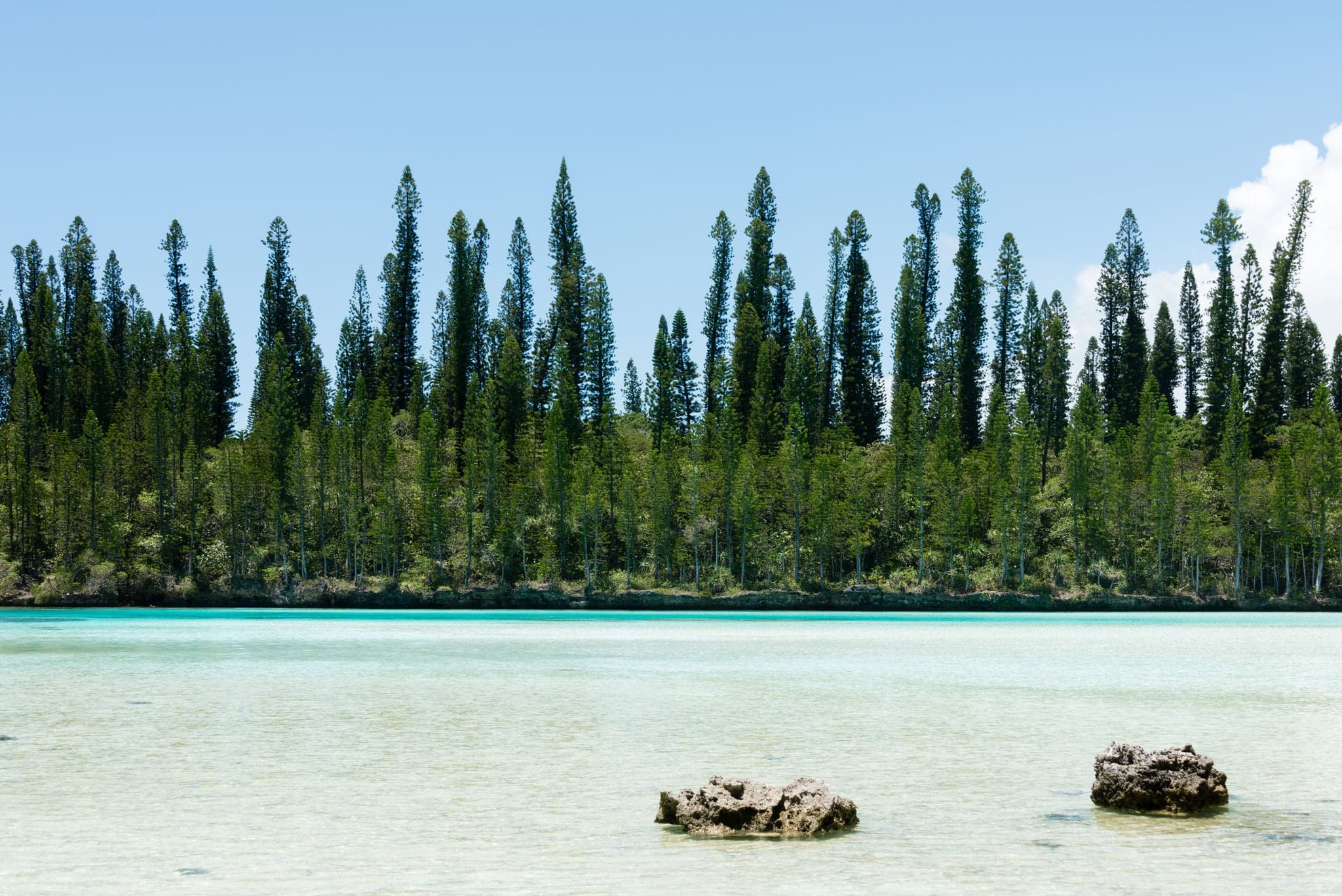 Natural Pool on the Isle of Pines in New Caledonia