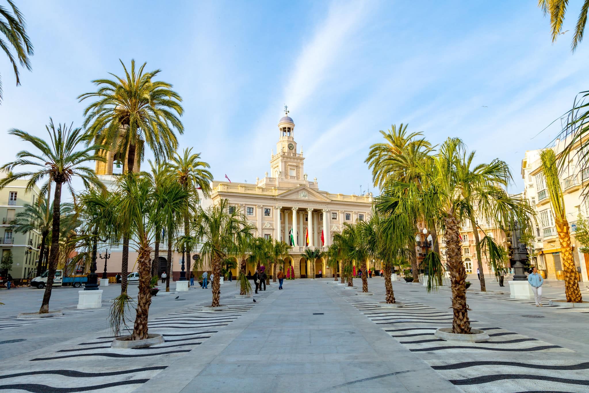 Old city hall of the city of Cadiz, Spain