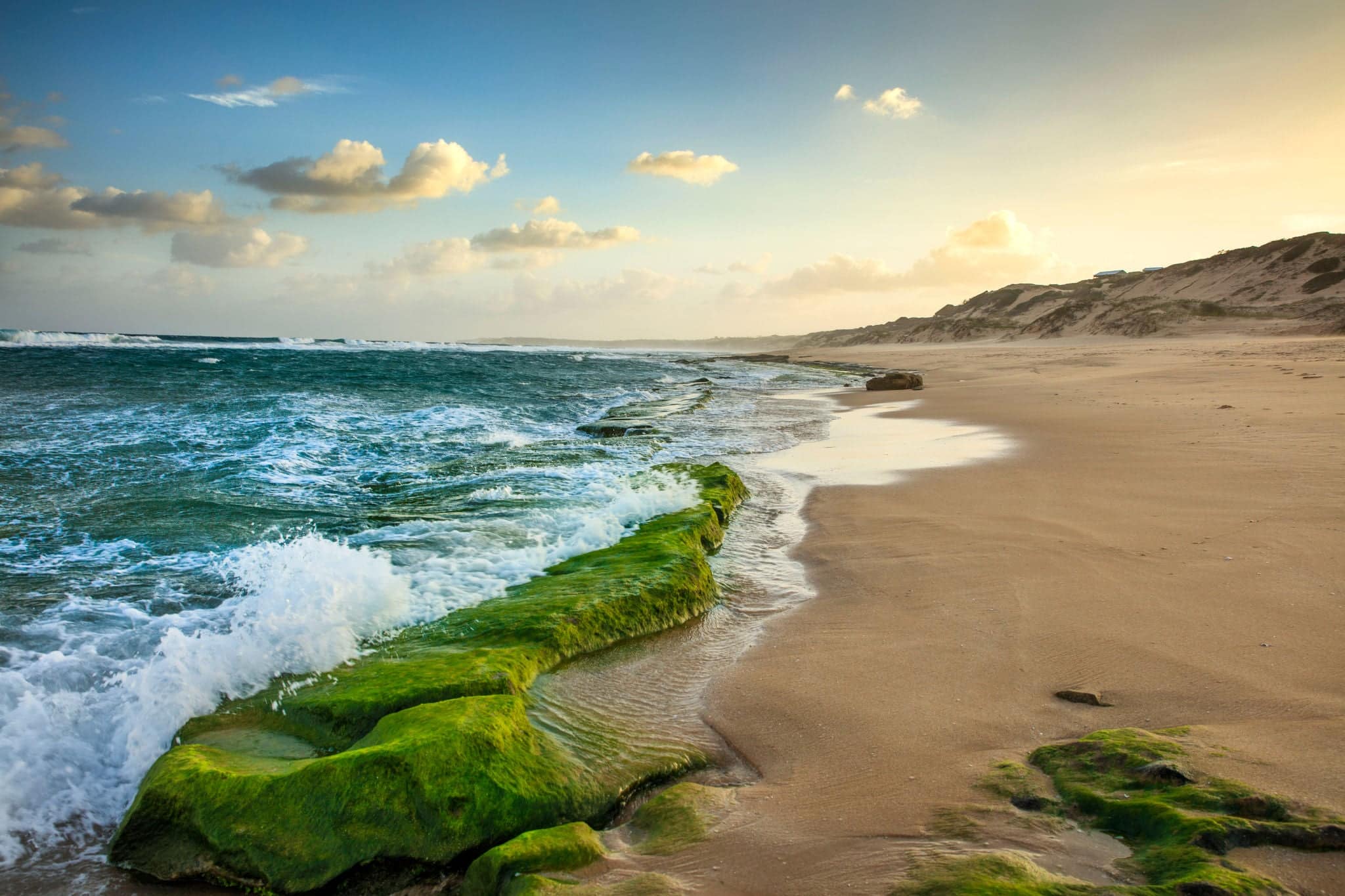 Indian ocean coastline and beaches of Mozambique