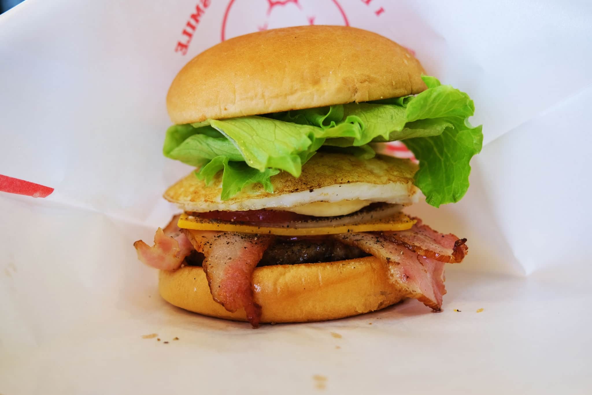 Sasebo burger is the famous food of Nagasaki, Kyushu, Japan.