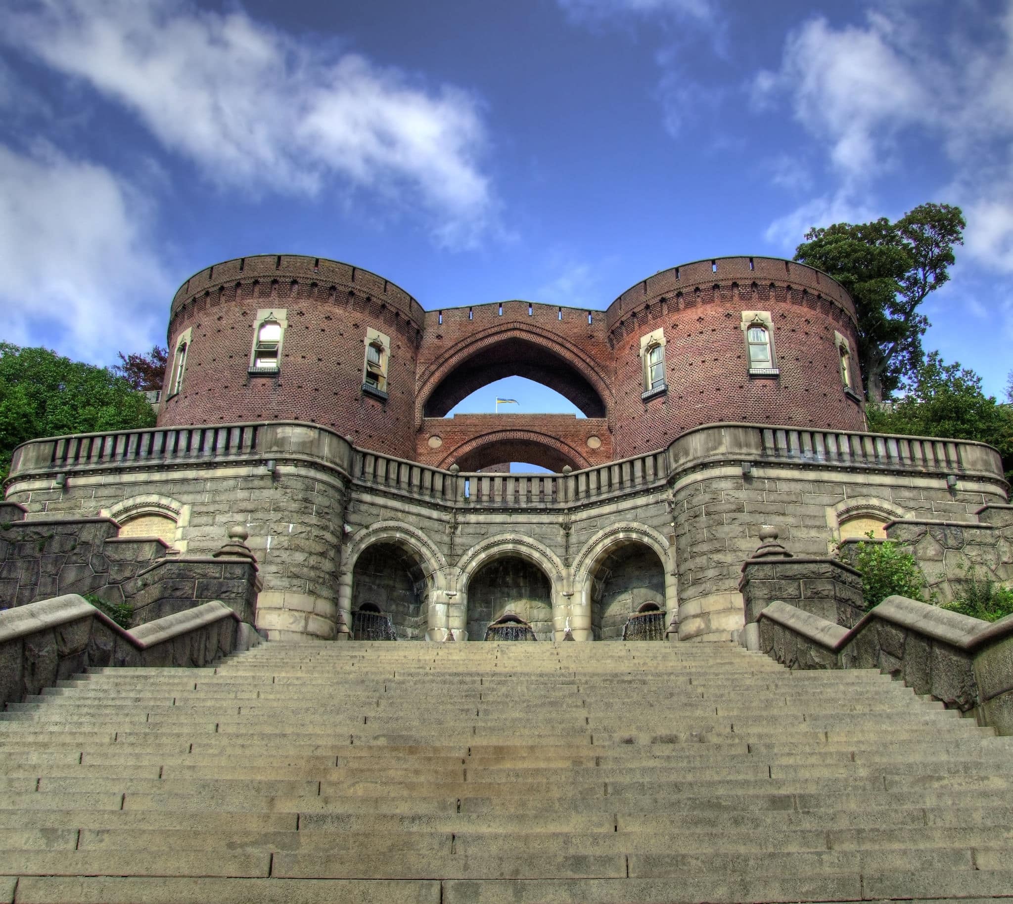 An HDR image of an old fortification called 'karnan' from the city of Helsingborg in Sweden.