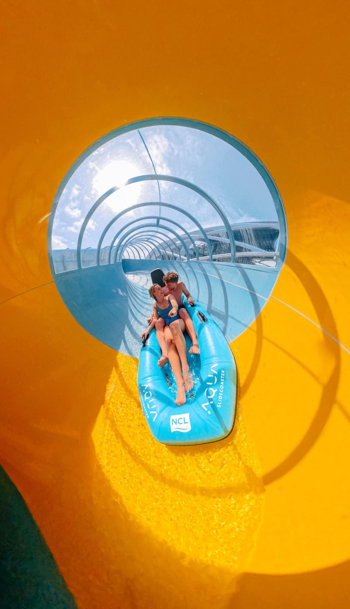 Norwegian cruise ship waterslide