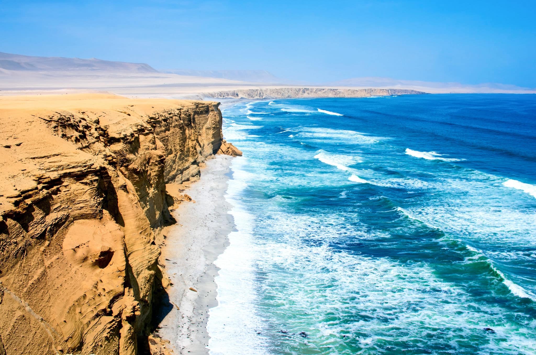 Landscape in Paracas National Park Reserve, Pisco, Peru