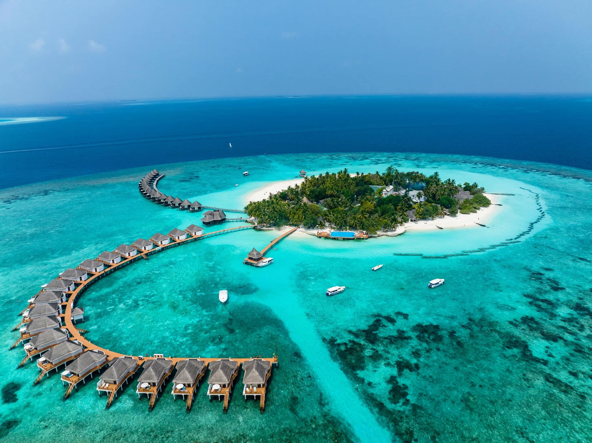 Aerial View, Maldives, North Malé Atoll, Indian Ocean